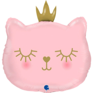 Prinsesskatt Folieballong Ljusrosa
