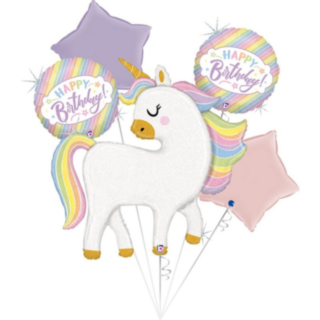 Glitter Enhörning Folieballonger