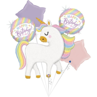 Glitter Enhörning Folieballonger