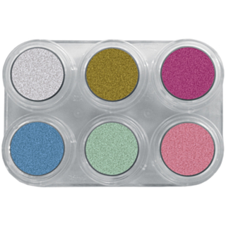 Grimas Vattensmink Med Glans Pure, P6, Palett 6