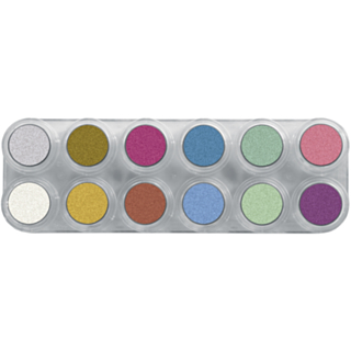 Grimas Vattensmink Med Glans Pure, P12, Palett 12