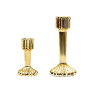Glasljusstake Guld