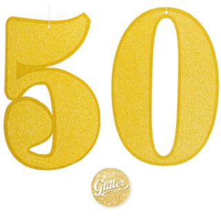 50 År Takdekoration Silver