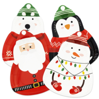 Christmas Friends Papptallrikar