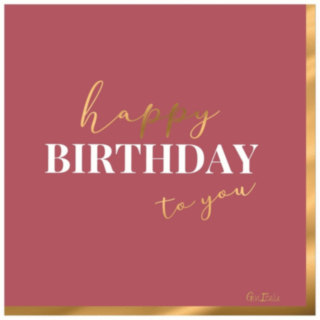 Happy Birthday To You Servetter Rosa