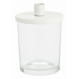 Ljusstake Glasvas Vit