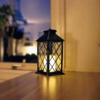 Lykta Med LED-blockljus