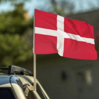 Danska Flaggor För Bil