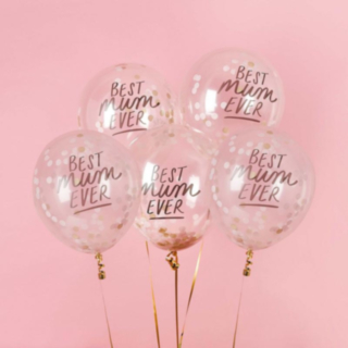 Best Mum Ever Konfetti Ballonger