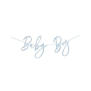 Baby Boy Banner Ljusblå
