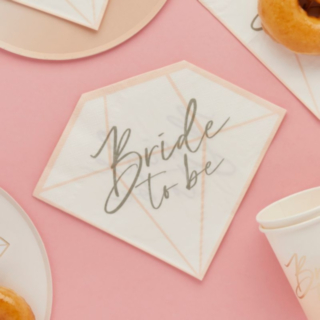 Bride To Be Diamond Servetter