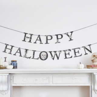 Happy Halloween Girlang Svart