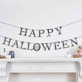 Happy Halloween Girlang Svart