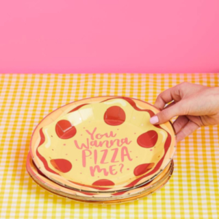 You Wanna Pizza Me Papptallrikar