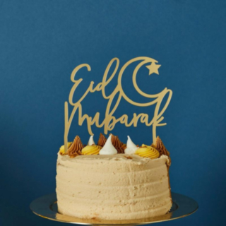 Eid Mubarak Akryl Tårttopper
