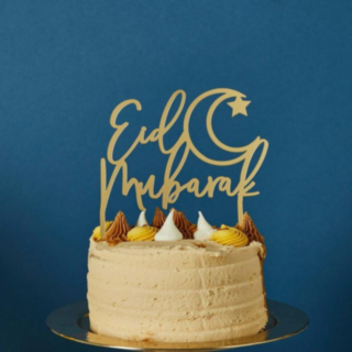 Eid Mubarak Akryl Tårttopper