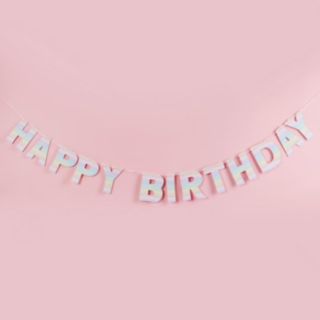 Eko Happy Birthday Girlang Multifärgad Pastell