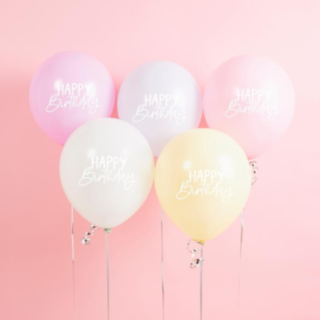 Eko Happy Birthday Ballong Mix Multifärgad Pastell