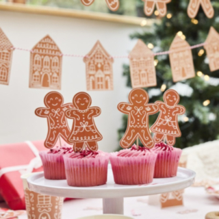 Pepparkaksgubbar Tårtdekorationer
