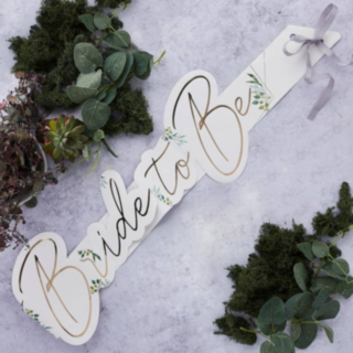 Geometric Bride To Be Ordensband