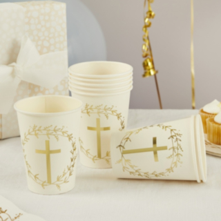 Kors Pappersmuggar Guld