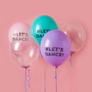 Let's Dance Konfetti Latexballonger