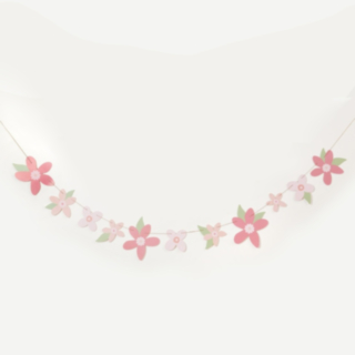 Blommor Girlang Rosa