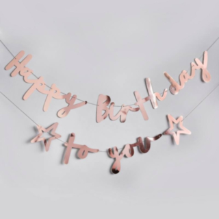 Happy Birthday To You Girlang Roséguld