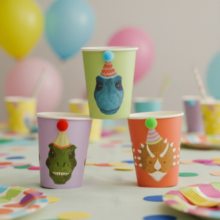 Dinosaurie Party Pappersmuggar