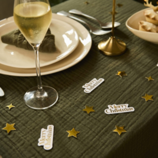 Merry Christmas Konfetti Guld