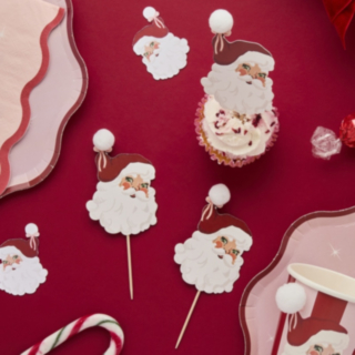 Jultomte Pom Pom Tårtpinnar