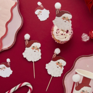 Jultomte Pom Pom Tårtpinnar
