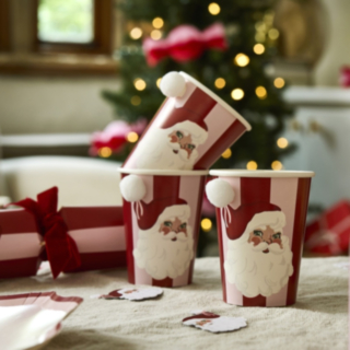 Vintage Jultomte Pom Pom Pappersmuggar