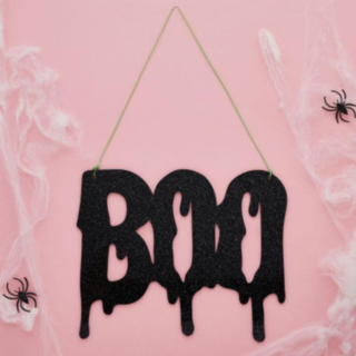 Boo Halloween Skylt