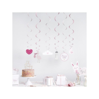 Babyshower Spiraler Rosa