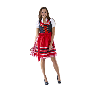 Dirndl Polka Röd