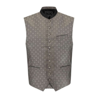 Tyrolerväst Jacquard Grå