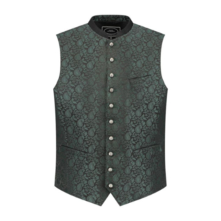 Tyrolerväst Jacquard Grön