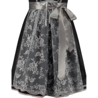 Dirndl Förkläde Silvergrå