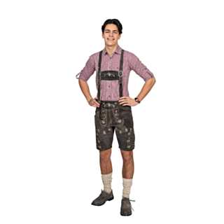 Lederhosen Antracitgrå
