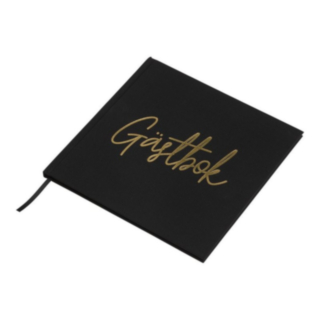 Gästbok Svart/Guld