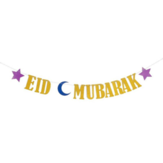Eid Mubarak Girlang Guld