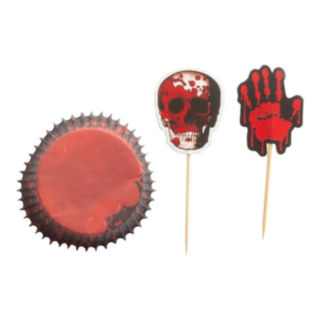 Blodig Hand Muffinsformar & Tårtpinnar