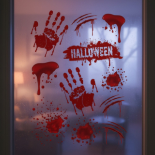 Blodiga Halloween Fönsterdekaler