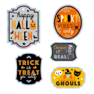 Halloween Flaskklistermärken