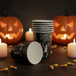 Skelett Halloween Pappmuggar