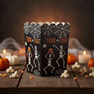 Skelett Halloween Popcornbägare