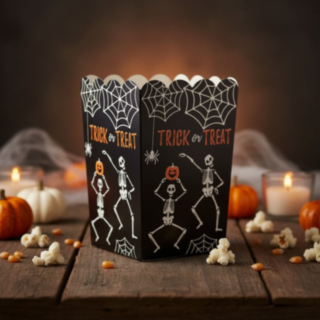 Skelett Halloween Popcornbägare