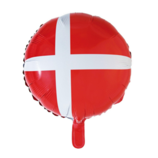 Danmark Folieballong Rund