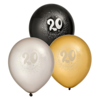 20 År Födelsedag Latexballonger